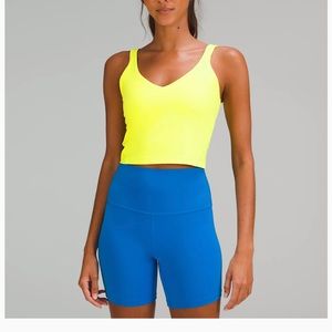 Neon yellow lululemon top